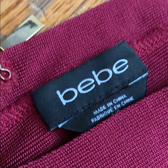 Burgundy Bandage Dress - Picture 5 of 5